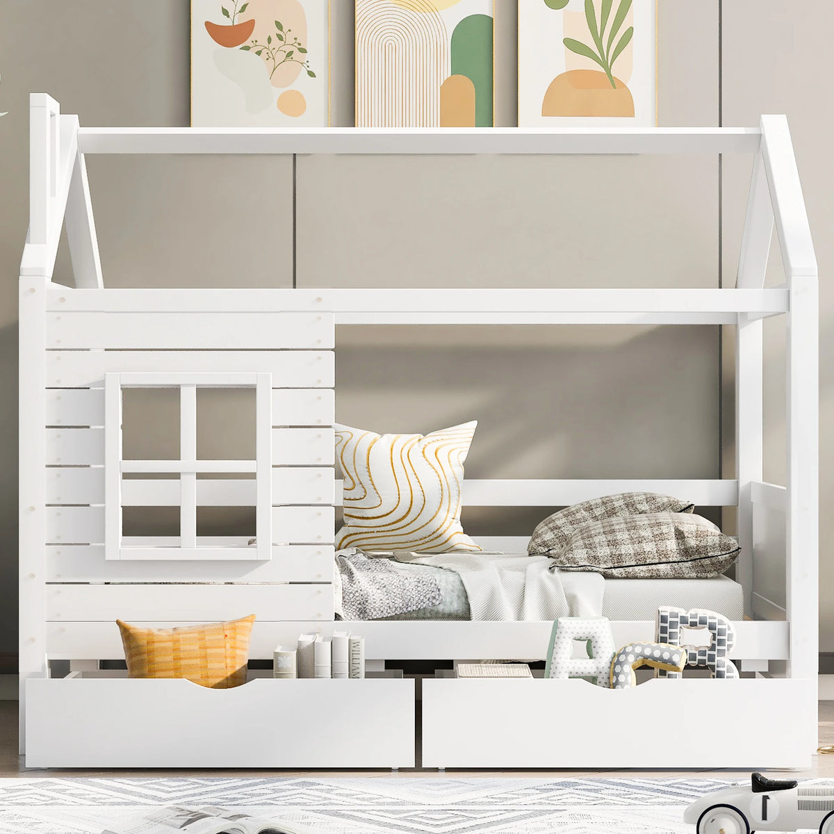 Lit Cabane Avec Fenêtre - Léna