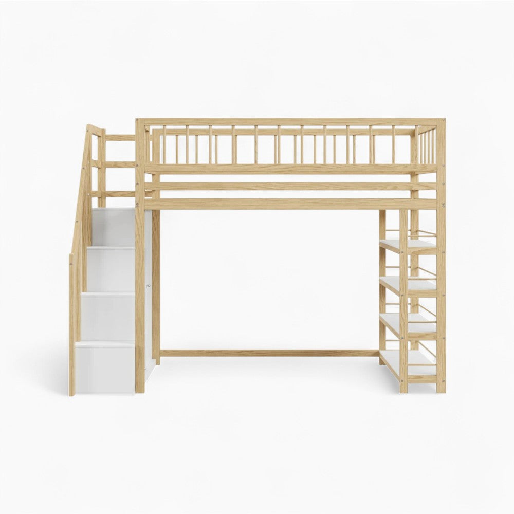 Lit En Hauteur Avec Rangements - Andréa