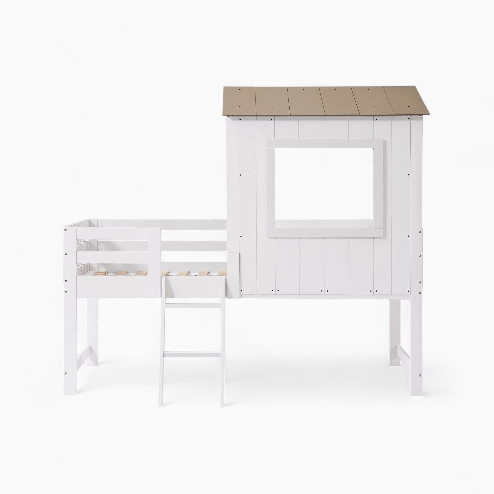 Lit Cabane Avec Bibliothèque - Émile