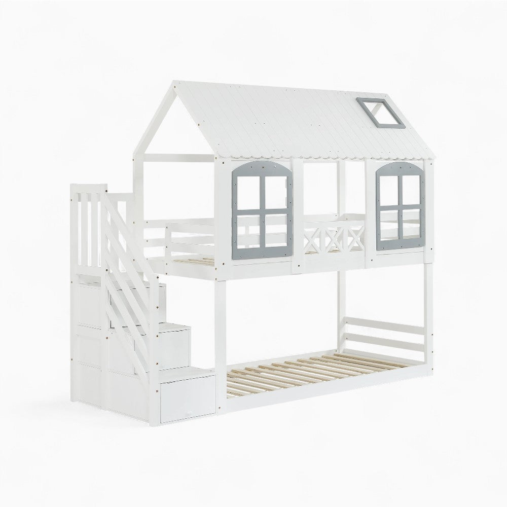 Lit Cabane Maison Superposé - Arsène