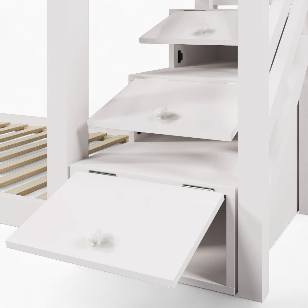 Lit Cabane Superposé Avec Toboggan - Capucine