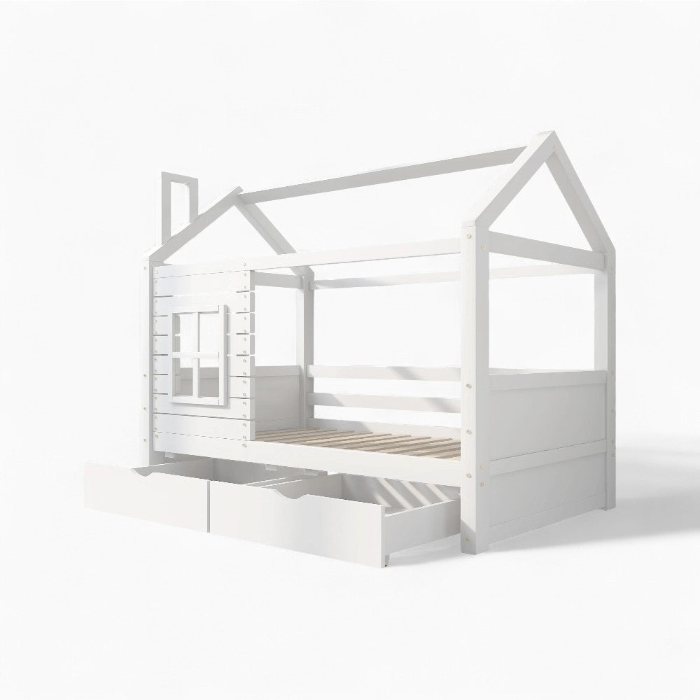 Lit Cabane Avec Fenêtre - Léna