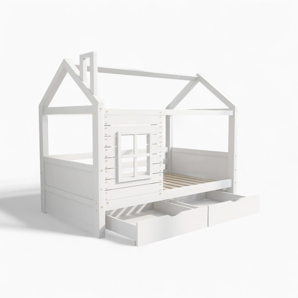 Lit Cabane Avec Fenêtre - Léna