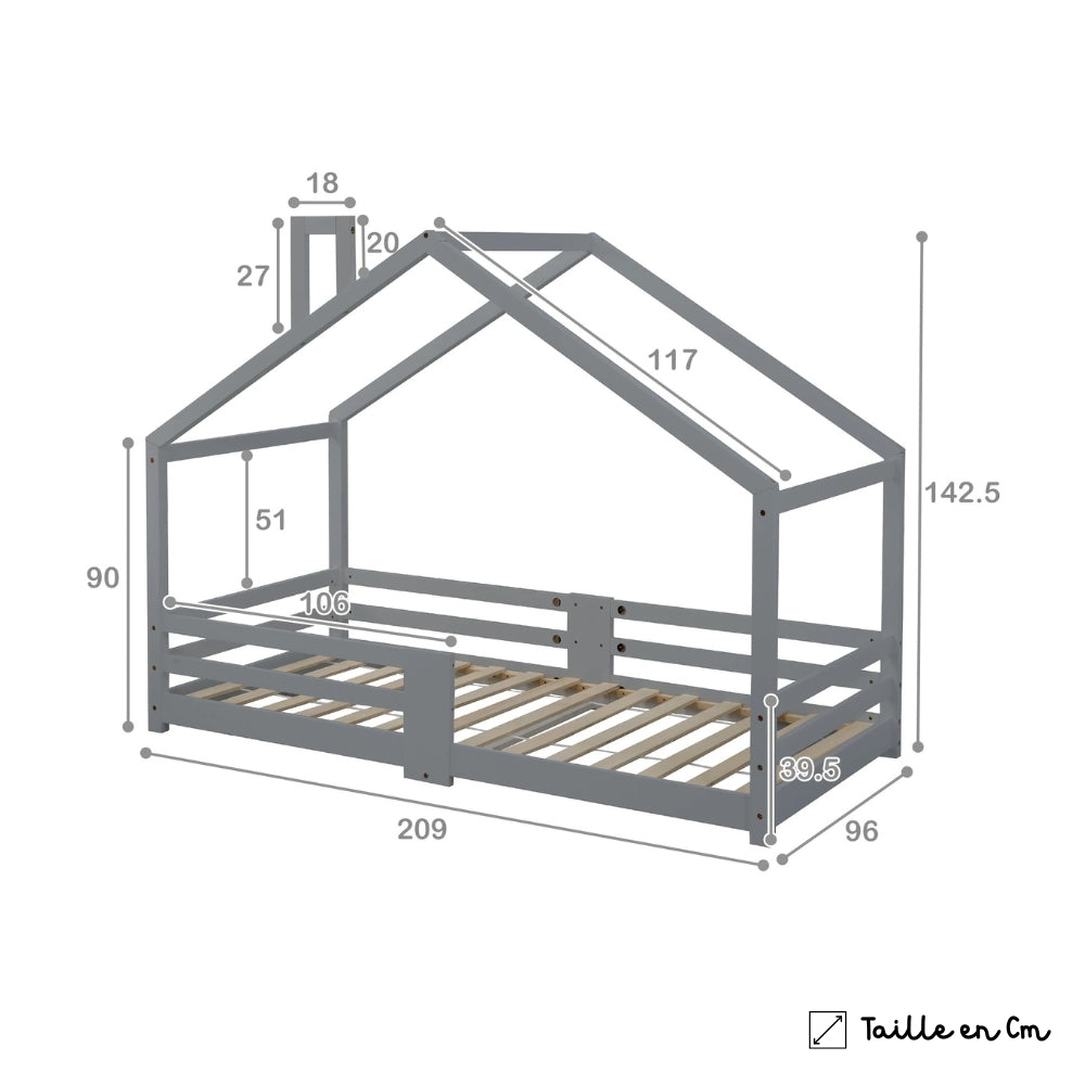 Lit Cabane Maison - Léon