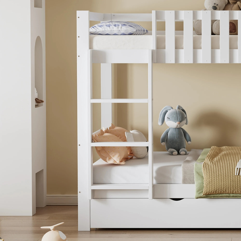 Lit Cabane Superposé Avec Toboggan - Méline