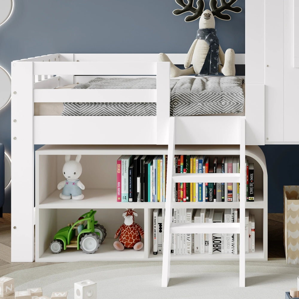 Lit Cabane Avec Bibliothèque - Émile