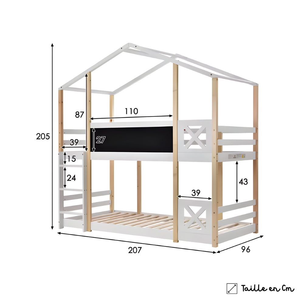 Lit Cabane Superposé - Élisa