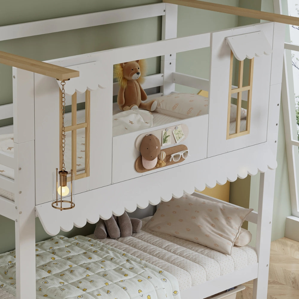 Lit Cabane Superposé Avec Rangement – Noa