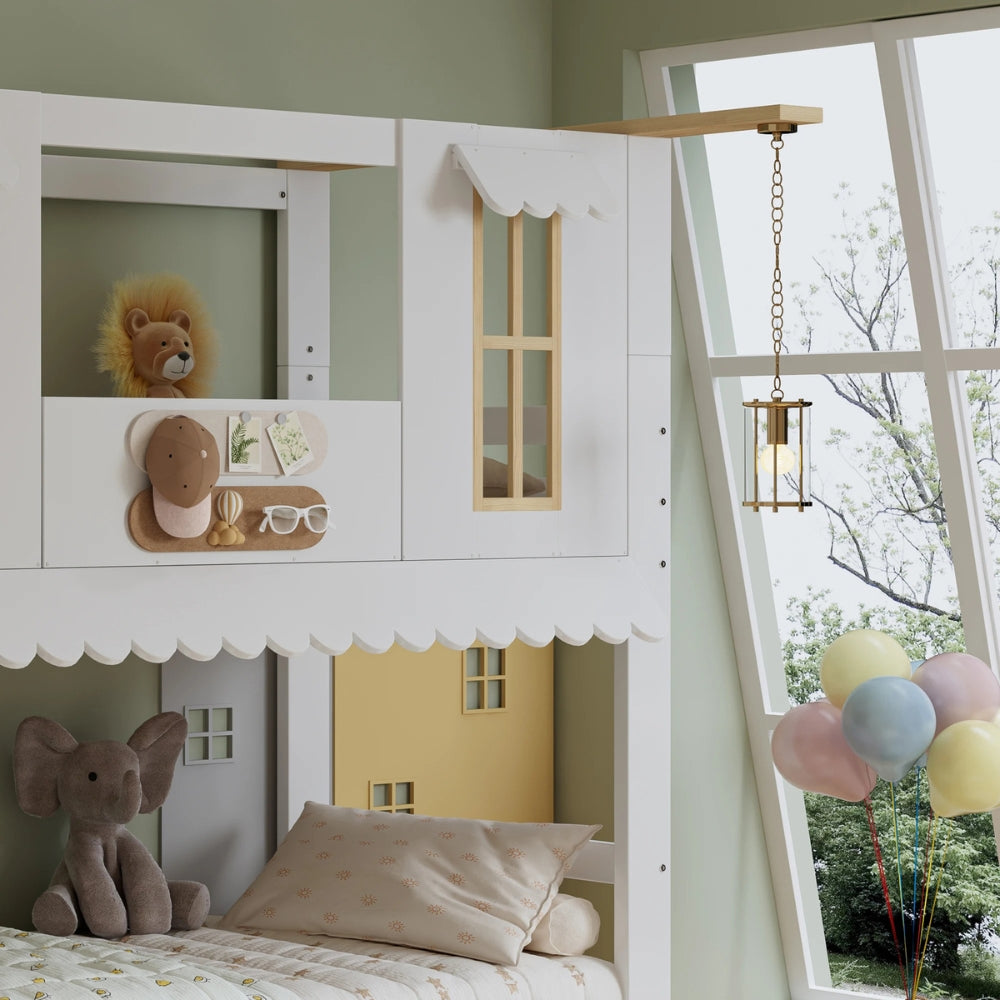 Lit Cabane Superposé Avec Rangement – Noa