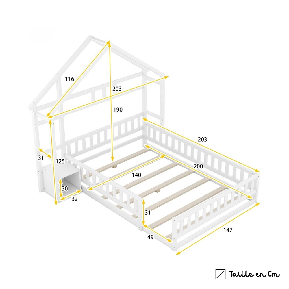 Lit Double Cabane - Cléo