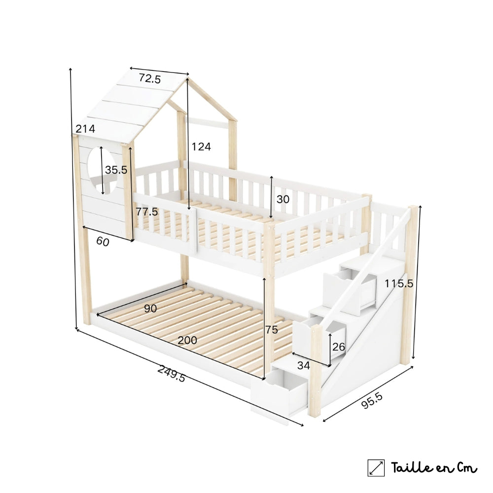 Lit Cabane Superposé - Néo