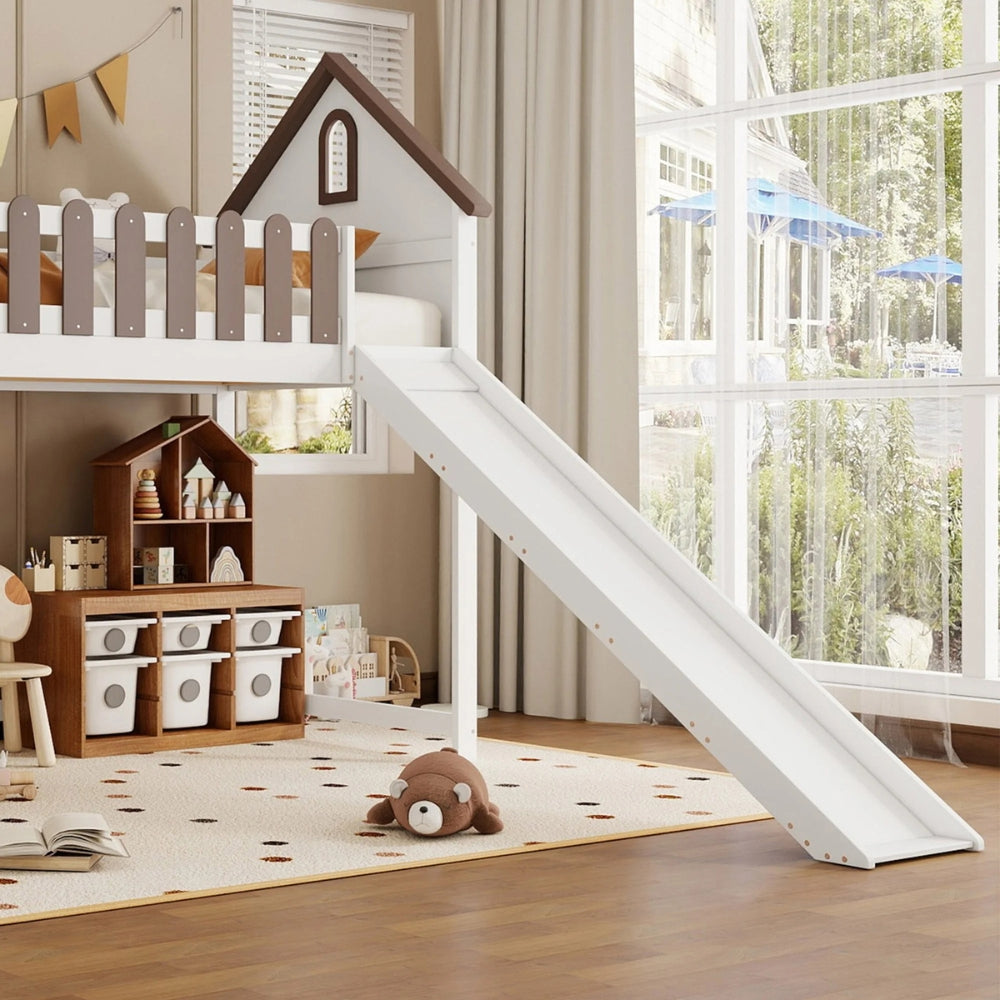 Lit Cabane En Hauteur Avec Toboggan - Timéo